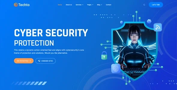 Techto – Business & IT Technology WordPress Theme — design detail view