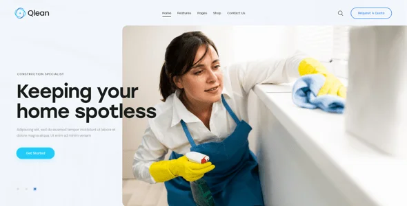The Qlean | Housekeeping & Cleaning Company WordPress Theme — single post layout