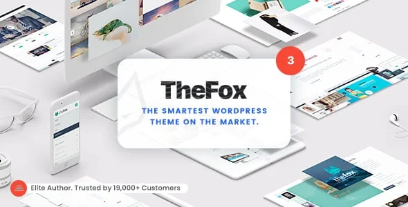TheFox | Responsive Multi-Purpose WordPress Theme — homepage layout