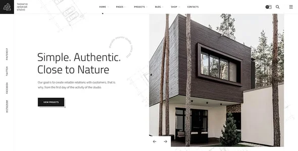 Theratio - Architecture & Interior Design Elementor WordPress Theme — interior page design