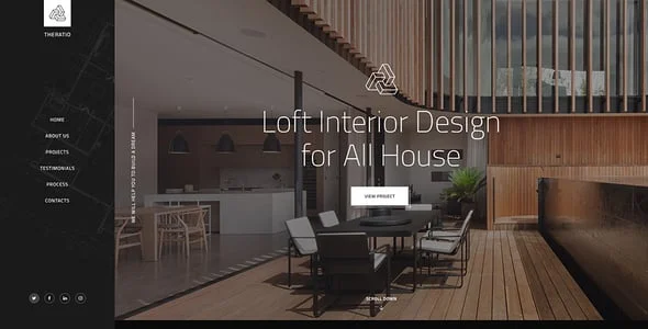 Theratio - Architecture & Interior Design Elementor WordPress Theme — design detail view