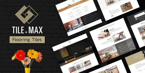 TileMax - Tiling, Flooring WordPress Theme — homepage layout