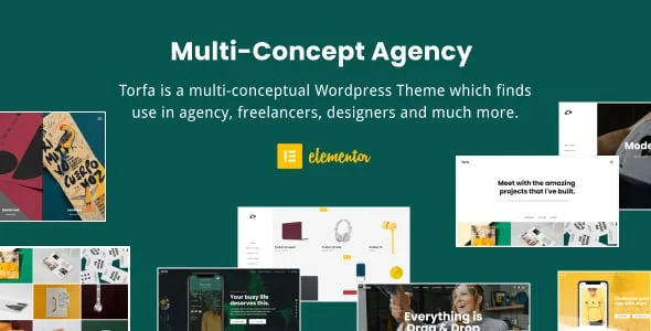 Torfa — Multi-Concept Agency WordPress Theme — homepage layout