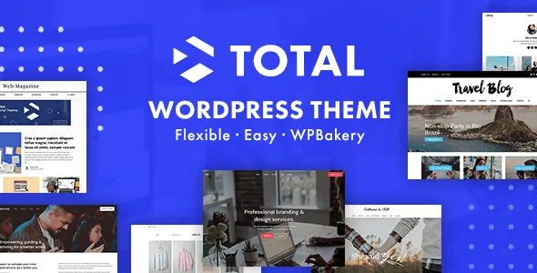 Total - Responsive Multi-Purpose WordPress Theme — homepage layout