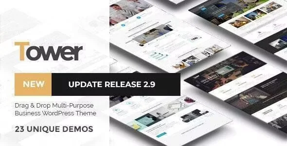 Tower | Business WordPress — homepage layout