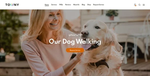 Towny - Handyman, Cleaning & Caregiving Services WordPress Theme — interior page design