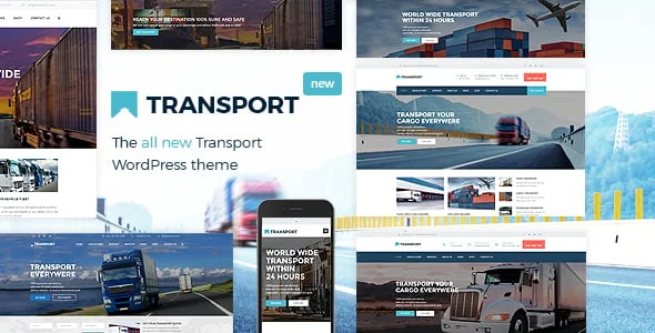 Transport - WP Transportation & Logistic Theme — homepage layout