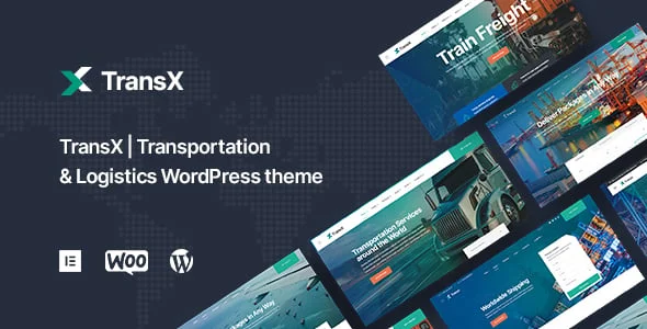 TransX | Transportation & Logistics WordPress Theme — homepage layout