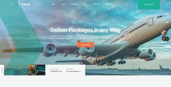 TransX | Transportation & Logistics WordPress Theme — single post layout