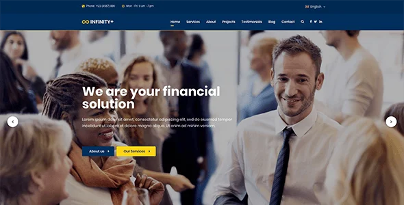 Unfinity - One Page WordPress Theme — blog and article listing
