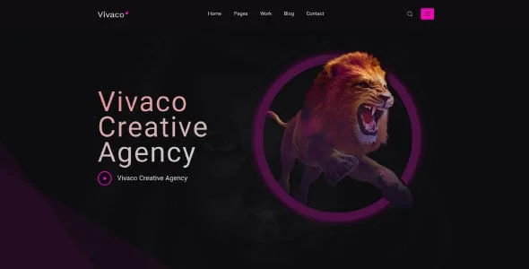 Vivaco | Multipurpose Creative WordPress Theme — homepage layout