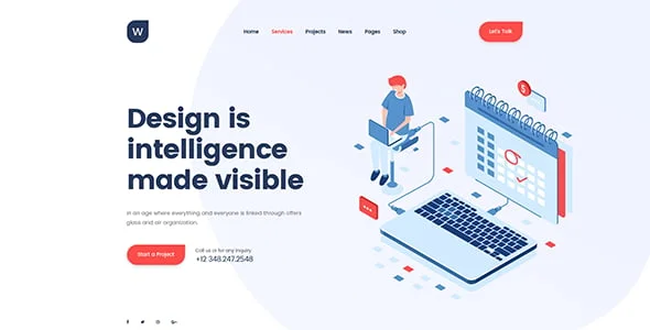 Wekala - Digital Agency & Marketing WordPress Theme — single post layout