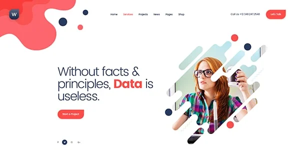 Wekala - Digital Agency & Marketing WordPress Theme — design detail view