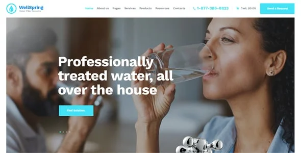 WellSpring | Aqua Filters & Drinking Water Delivery WordPress Theme — blog and article listing