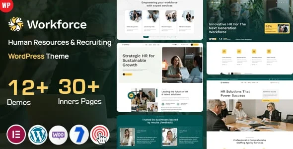 Workforce - HR Recruiting WordPress — homepage layout