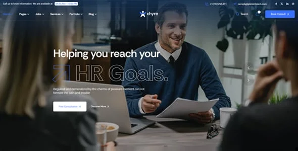Xhyre - Human Resources & Recruiting WordPress Theme — single post layout