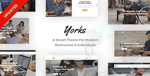 Yorks - A Smart Theme For Modern Businesses & Individuals — homepage layout