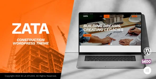 Zata - Construction WordPress Theme — homepage layout