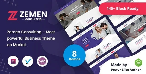 Zemen - Multi-Purpose Consulting Business WordPress Theme + RTL — homepage layout