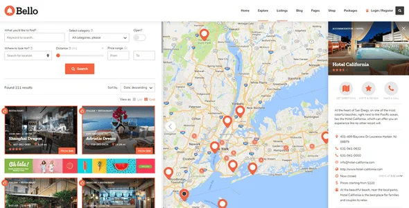Bello - Directory & Listing WordPress Theme — service and pricing page