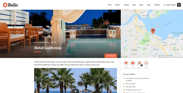 Bello - Directory & Listing WordPress Theme — case study or portfolio page