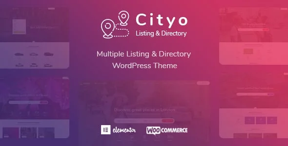 Cityo - Multiple Listing Directory WordPress Theme — homepage layout
