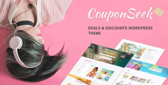 CouponSeek - Deals & Discounts WordPress Theme — homepage layout
