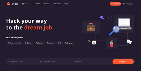 Finder - Multipurpose Directory & Listing WordPress theme — interior page design