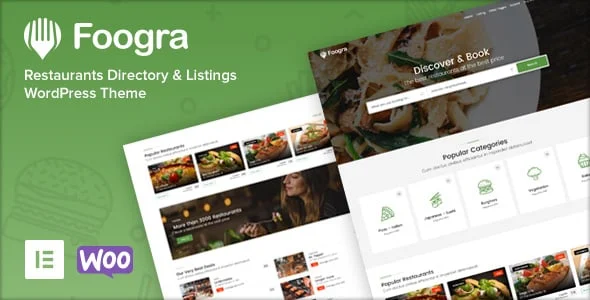 Foogra - Restaurants Directory & Listings WordPress Theme — homepage layout
