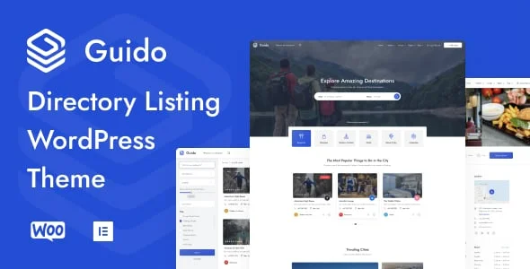 Guido - Directory Listing WordPress Theme — homepage layout