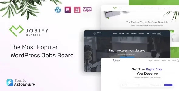 Jobify - Job Board WordPress Theme — homepage layout