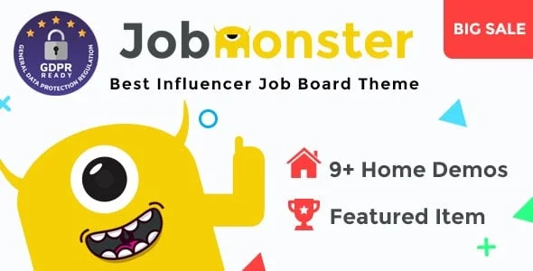 Jobmonster - Job Board WordPress Theme — homepage layout