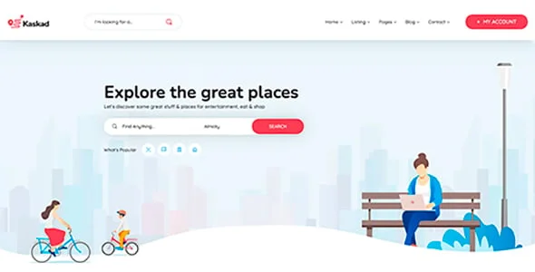 Kaskad - City Guide WordPress Theme — service and pricing page