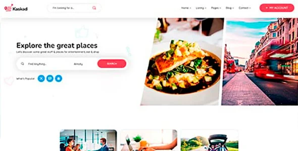 Kaskad - City Guide WordPress Theme — case study or portfolio page