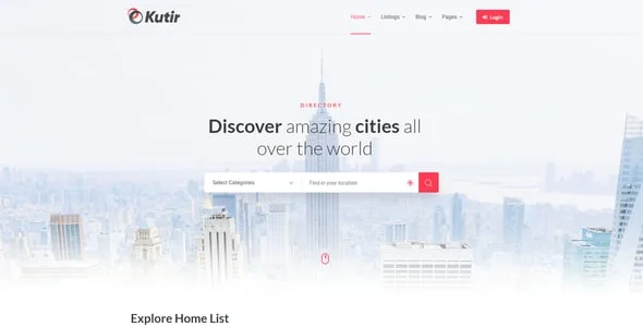 Kutir - Directory Listing WordPress Theme — case study or portfolio page