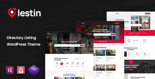 Lestin - Directory Listing WordPress Theme — homepage layout