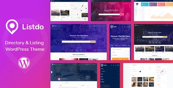 Listdo - Directory Listing WordPress Theme — homepage layout