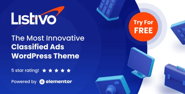 Listivo - Classified Ads WordPress Theme — homepage layout