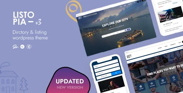 Listopia - Directory, Community WordPress Theme — homepage layout
