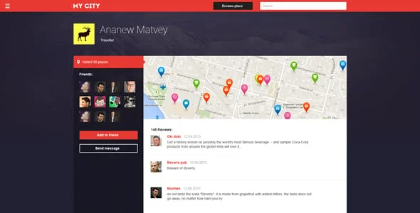 MyCity - Geolocation directory and events guide — case study or portfolio page