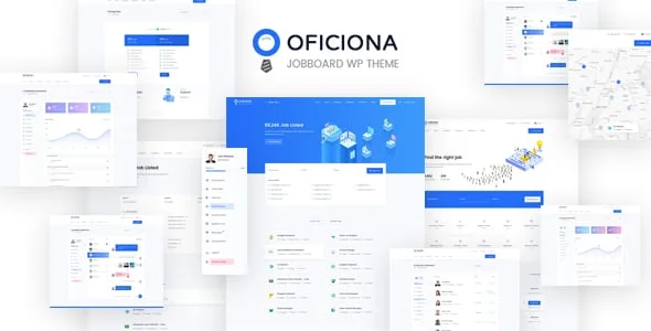 Oficiona - Job Board WordPress Theme — homepage layout