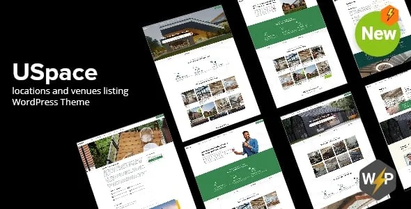 Uspace - locations and venues listing WordPress Theme — homepage layout