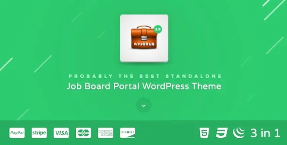 WPJobus - Job Board and Resumes WordPress Theme — homepage layout