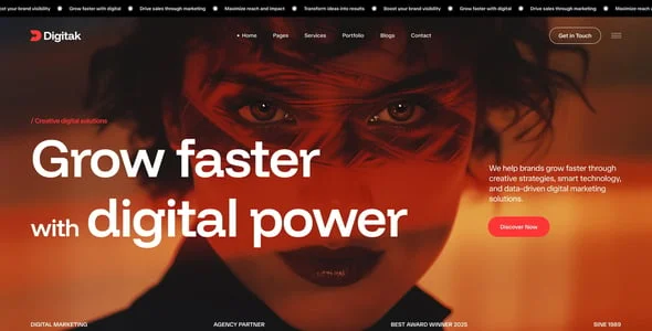 Digitak - Digital Marketing Agency WordPress Theme — service and pricing page