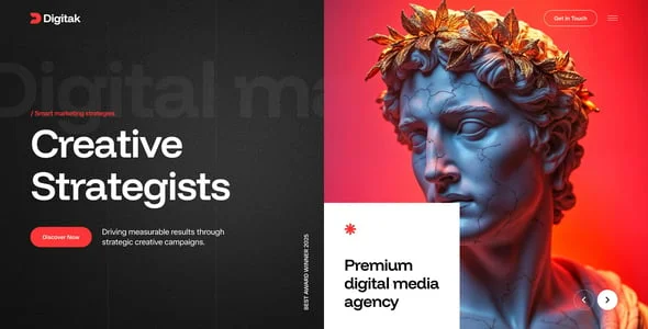 Digitak - Digital Marketing Agency WordPress Theme — case study or portfolio page