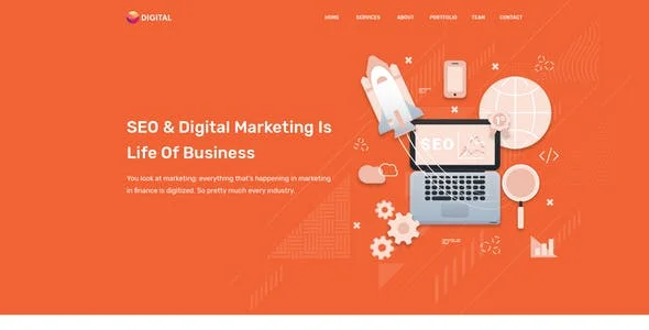 Digitax - SEO & Digital Marketing Agency WordPress Theme — case study or portfolio page