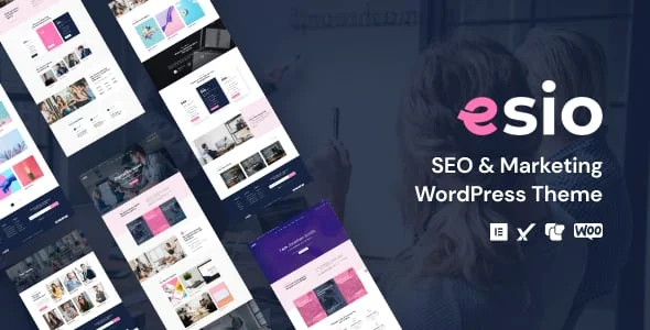 Esio - SEO & Marketing WordPress Theme — homepage layout