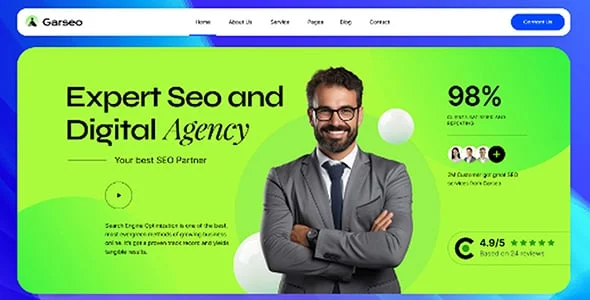 Garseo - SEO & Digital Marketing Agency WordPress Theme — service and pricing page
