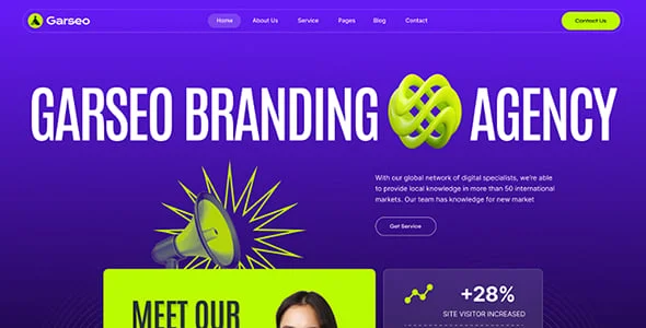 Garseo - SEO & Digital Marketing Agency WordPress Theme — content section layout