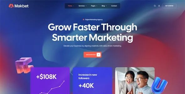 Makbet – Digital Marketing Agency WordPress Theme — service and pricing page